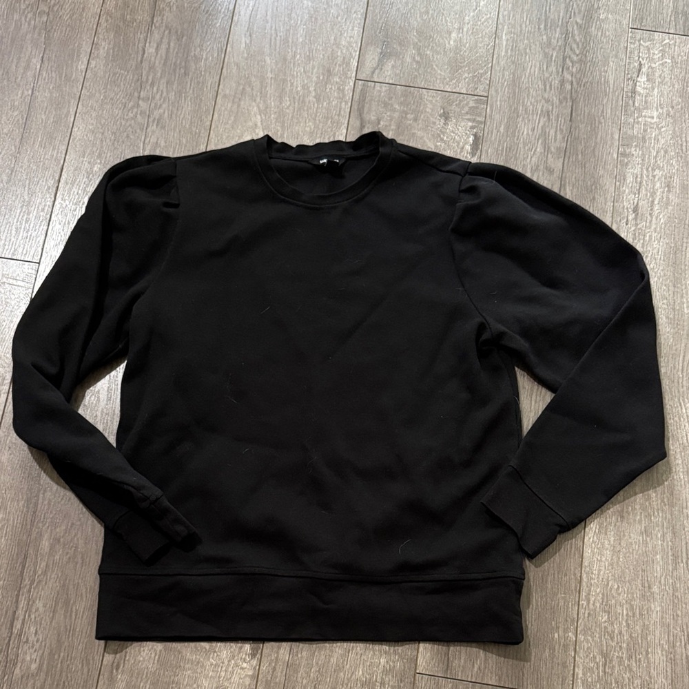 Women's Saint And Sofia Black Sweatshirt Longline Size 4 Organic Cotton